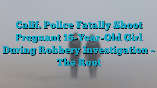 Calif. Police Fatally Shoot Pregnant 16-Year-Old Girl During Robbery Investigation – The Root